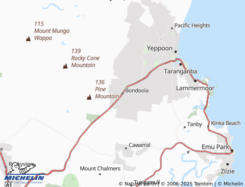 MICHELIN Bondoola map - ViaMichelin
