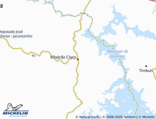 Mapa MICHELIN Ribeirão Claro - ViaMichelin