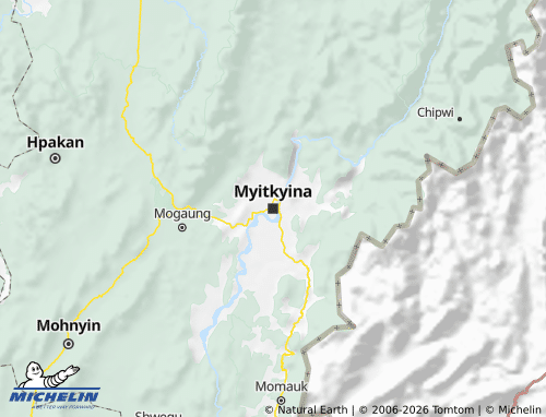 Kaart MICHELIN Kachin State - ViaMichelin