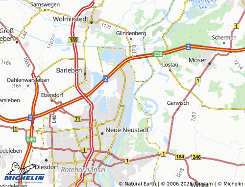MICHELIN Gewerbegebiet Nord map - ViaMichelin
