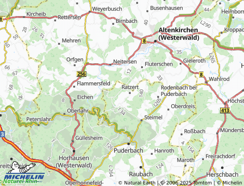 MICHELIN-Landkarte Brubbach - ViaMichelin