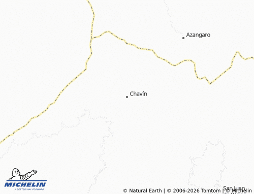 MICHELIN Chavín map - ViaMichelin