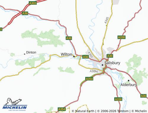 Carte MICHELIN Wilton - ViaMichelin