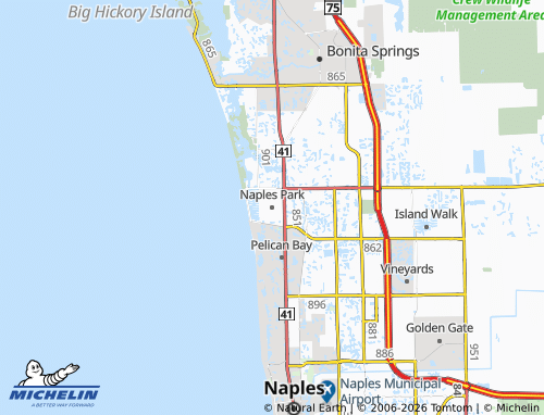 Mappa MICHELIN Naples Park - ViaMichelin
