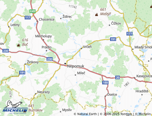 Carte MICHELIN Dvorec - ViaMichelin