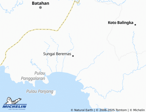 MICHELIN Sungai Beremas map - ViaMichelin