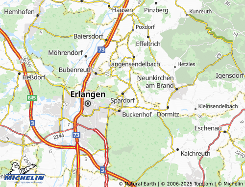 Mappa MICHELIN Spardorf - ViaMichelin