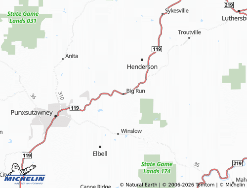 Mappa MICHELIN Big Run - ViaMichelin