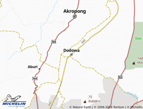Mappa MICHELIN Dodowa - ViaMichelin