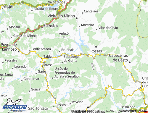MICHELIN-Landkarte São Silvestre - ViaMichelin