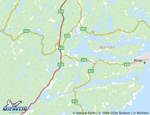 Kaart MICHELIN Moen - ViaMichelin