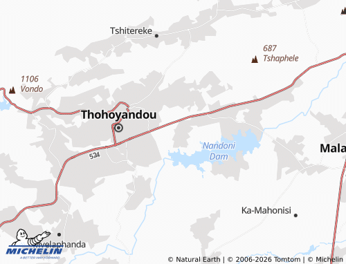 MICHELIN-Landkarte Tshilungoma - ViaMichelin