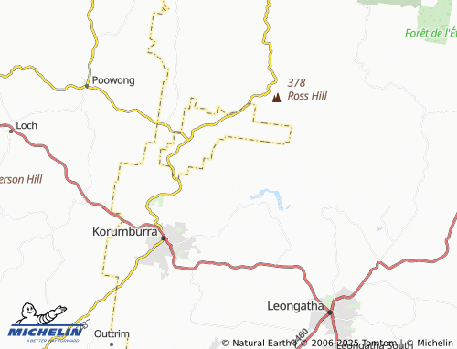 MICHELIN Arawata map - ViaMichelin