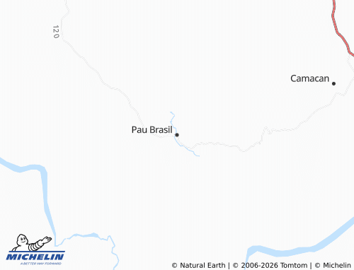 MICHELIN Pau Brasil map - ViaMichelin