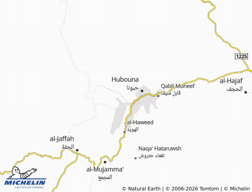 MICHELIN-Landkarte al-Hibaba - ViaMichelin