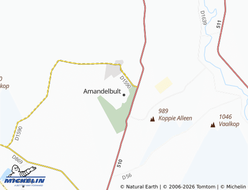 MICHELIN Amandelbult map - ViaMichelin