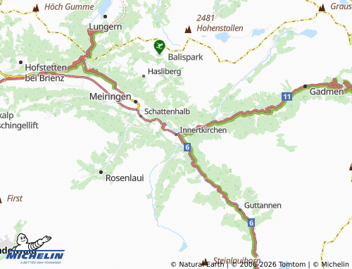 MICHELIN-Landkarte Innertkirchen - ViaMichelin