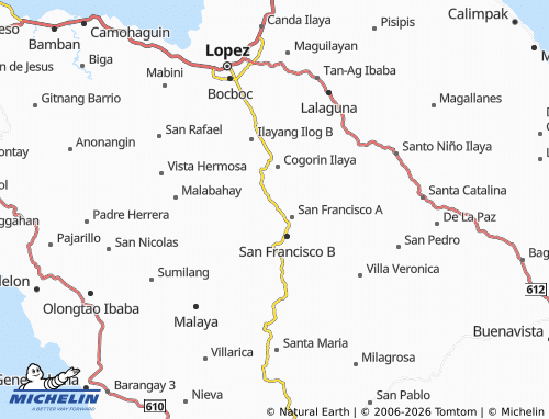 MICHELIN Cogorin Ibaba map - ViaMichelin