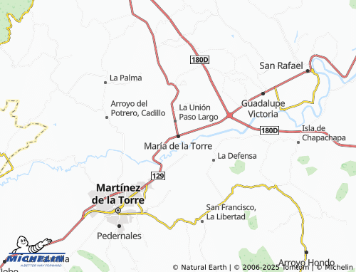 Mapa MICHELIN María de la Torre - ViaMichelin