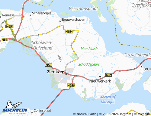 MICHELIN Schuddebeurs map - ViaMichelin