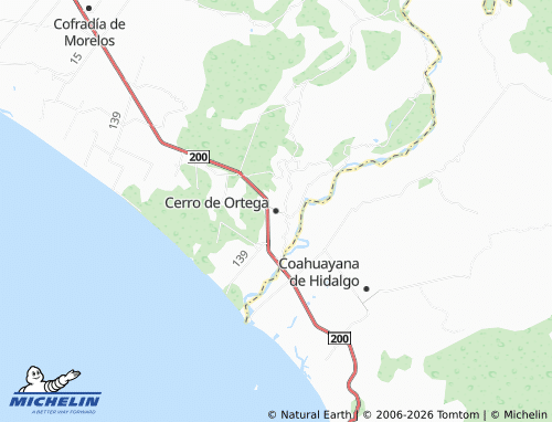 MICHELIN-Landkarte Cerro de Ortega - ViaMichelin