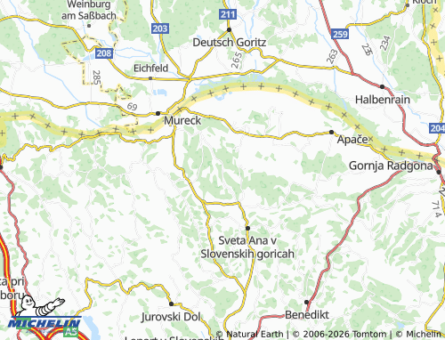 Kaart MICHELIN Rožengrunt - ViaMichelin