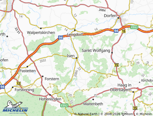 MICHELIN Isen map - ViaMichelin
