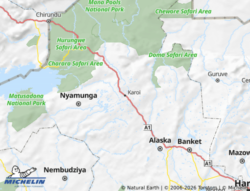 Mapa MICHELIN Hurungwe - ViaMichelin