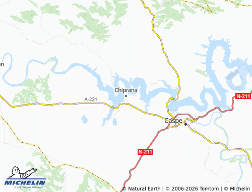 MICHELIN Chiprana map - ViaMichelin