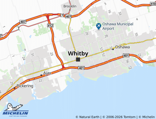 Mapa MICHELIN Whitby - ViaMichelin