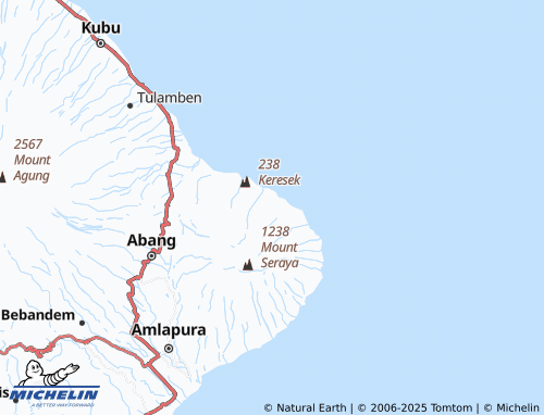 MICHELIN Bunutan map - ViaMichelin