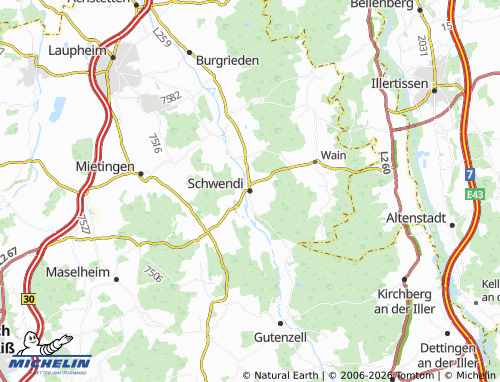 Mapa MICHELIN Schwendi - ViaMichelin