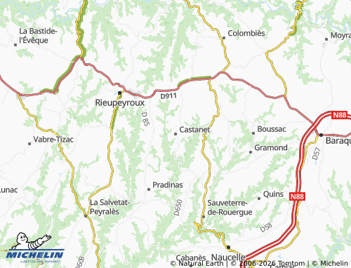 Mappa MICHELIN Castanet - ViaMichelin