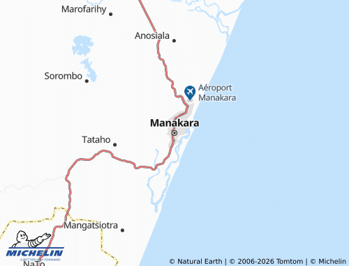 Mappa MICHELIN Manakara - ViaMichelin