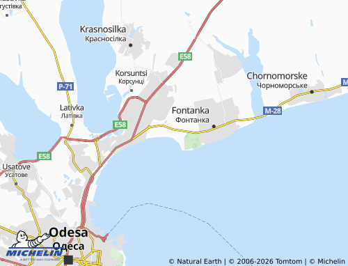 Mappa MICHELIN Lisky - ViaMichelin
