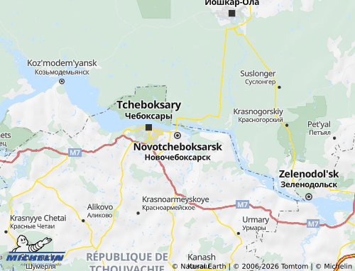 Carte MICHELIN Novotcheboksarsk - ViaMichelin