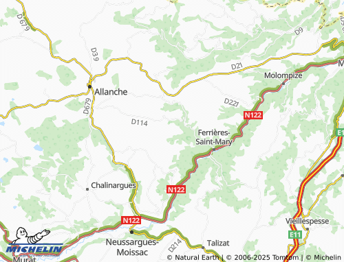 Carte MICHELIN Besse - ViaMichelin