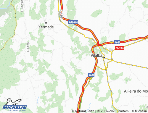 Carte MICHELIN Os Currás - ViaMichelin