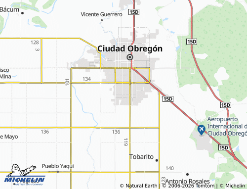 MICHELIN Sonora map - ViaMichelin