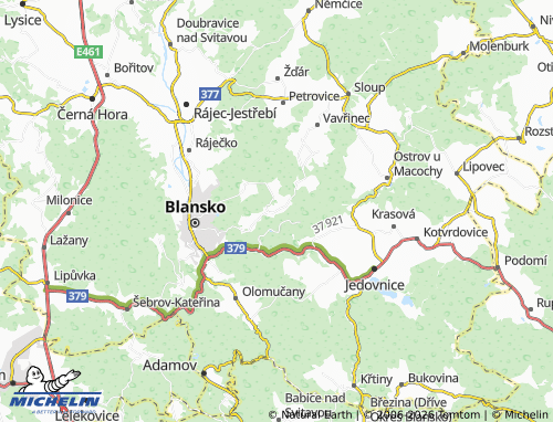 Mappa MICHELIN Těchov - ViaMichelin