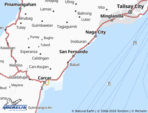 MICHELIN Poblacion North map - ViaMichelin