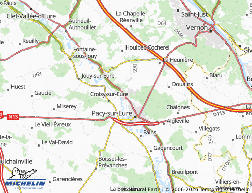 Mappa MICHELIN Ménilles - ViaMichelin