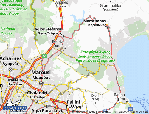 Mapa MICHELIN Dionysos - ViaMichelin