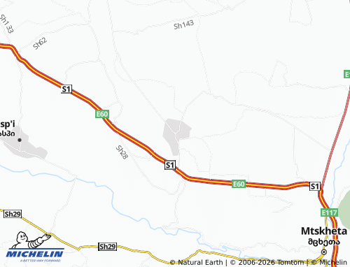Mapa MICHELIN mukhrani - ViaMichelin