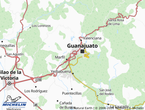 Carte MICHELIN El Cerrito - ViaMichelin