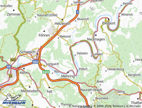 MICHELIN Ensch map - ViaMichelin