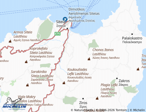 MICHELIN Kato Drys map - ViaMichelin