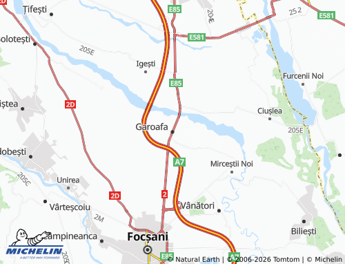 Mappa MICHELIN Garoafa - ViaMichelin