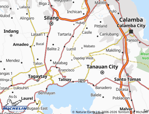 MICHELIN Dapdap East map - ViaMichelin