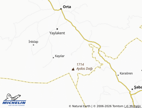 MICHELIN Elmalık map - ViaMichelin